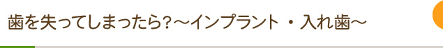 歯を失ってしまったら？柏サニー歯科クリニックのインプラント・入れ歯